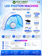 ECO CREST- 8-Color LED Face Therapy Mask – Skin Rejuvenation Device