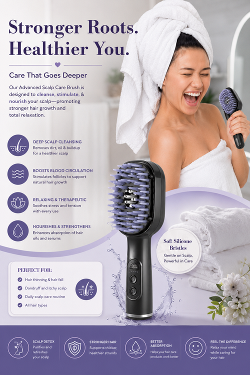 30ML Scalp Applicator Comb Hygienic Liquid Filling Professional Liquid Guide Comb EMS Microcurrent Pulse Repeatable