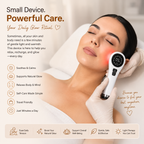 650nm+808nm Handheld Face Body Red Light Infrared Beauty Device Skin Rejuvenation Muscle Joint Body Fatigue Relief Health Care