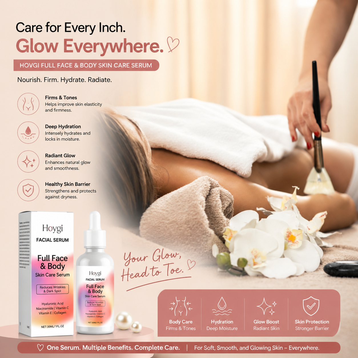 ECO CREST - Vitamin Essence Solution – Hydrating & Firming Facial Serum