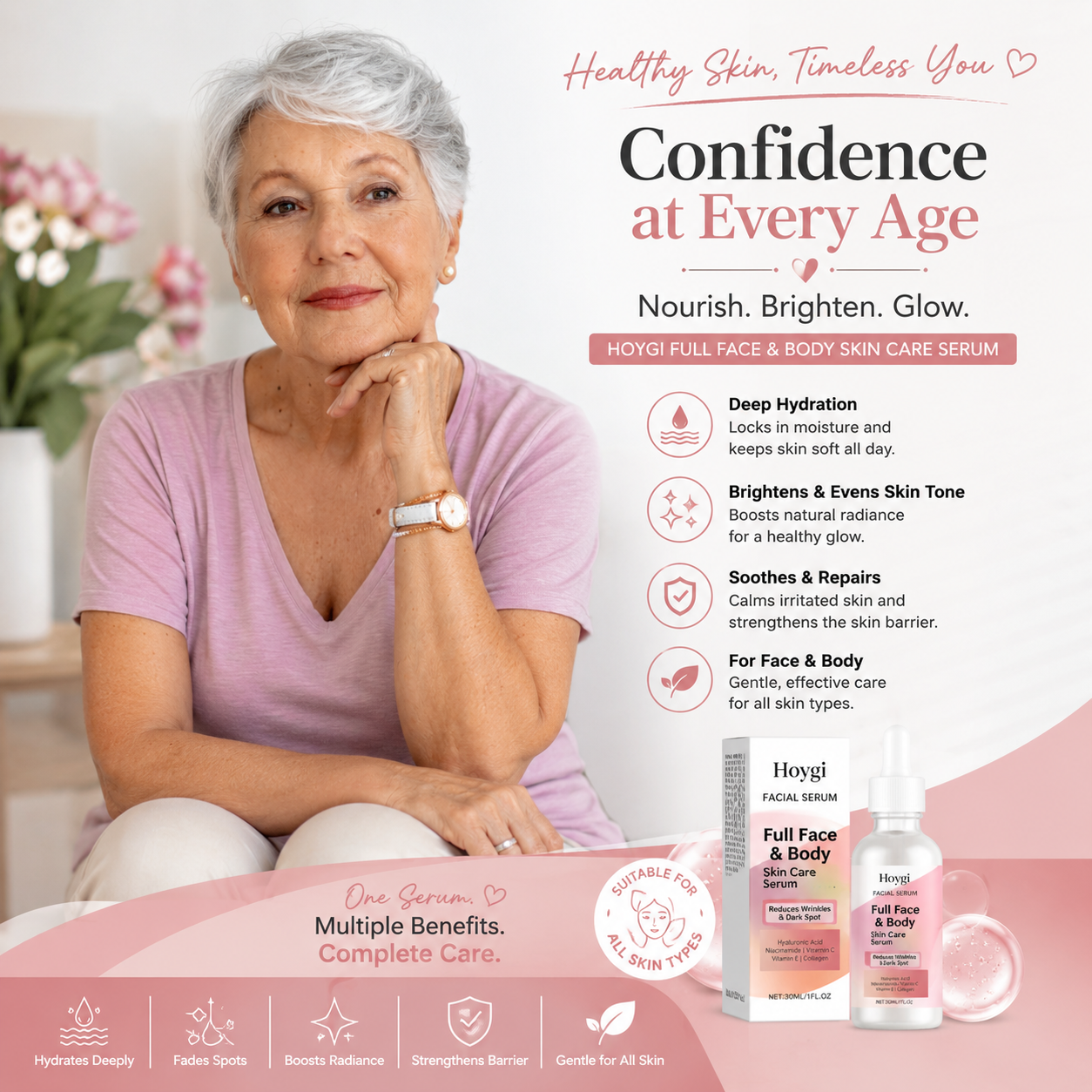 ECO CREST - Vitamin Essence Solution – Hydrating & Firming Facial Serum