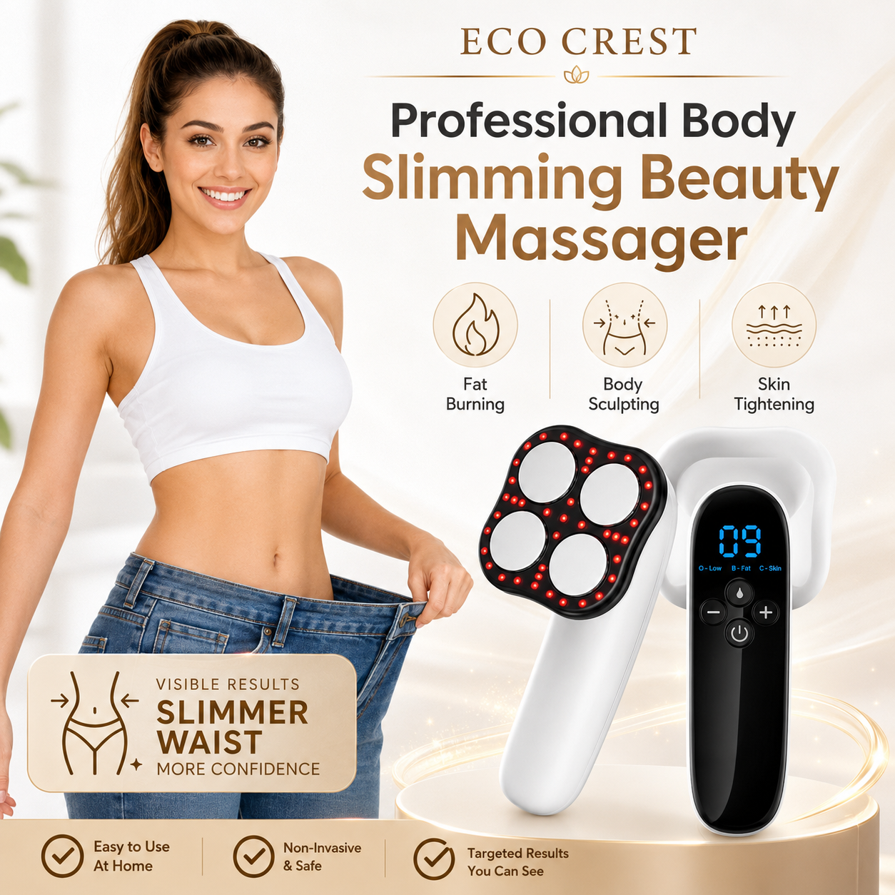 ECO CREST - EMS Ultrasonic Body Massager
