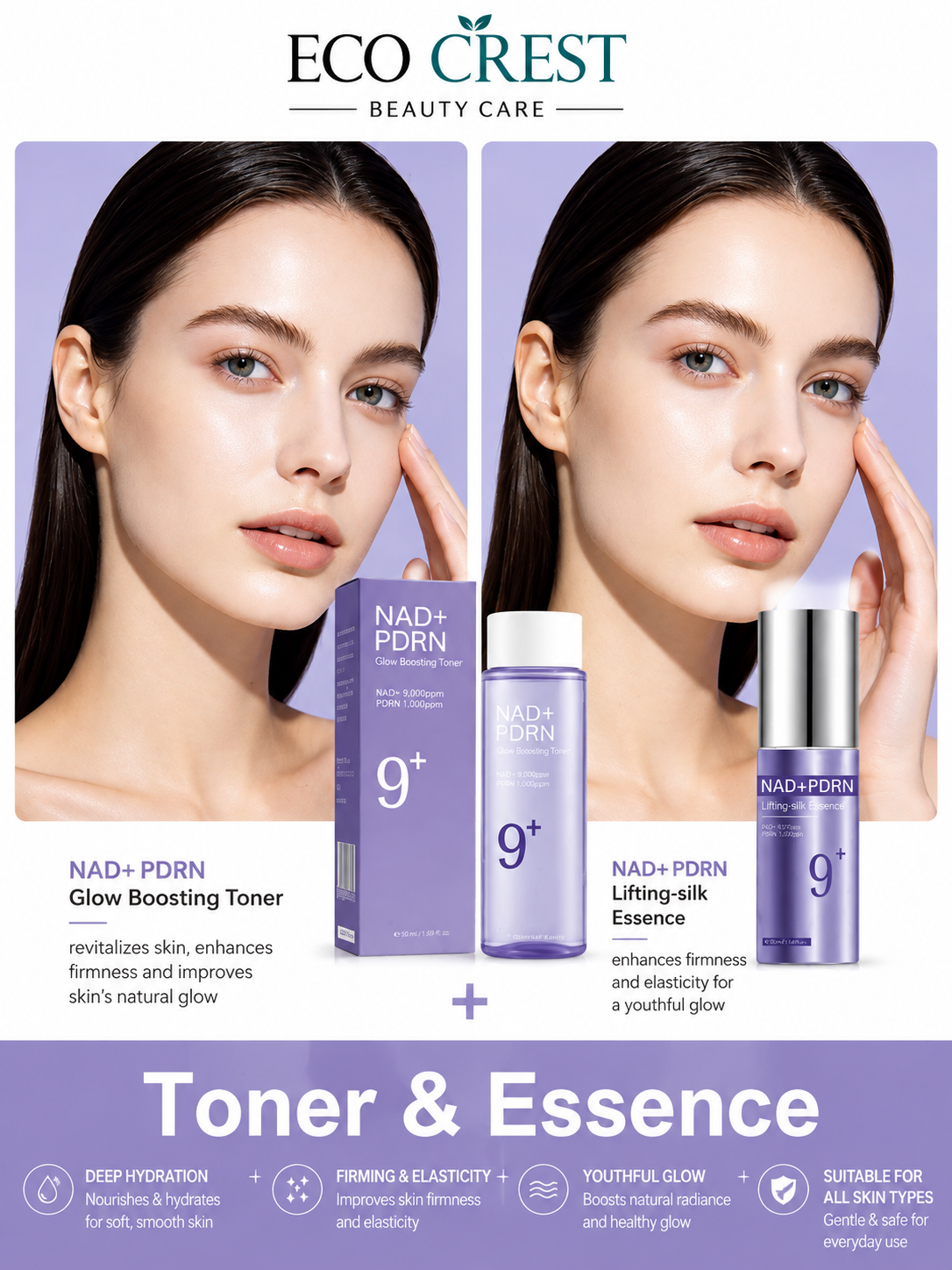 ECO CREST - NAD+ PDRN Lifting Essence Set