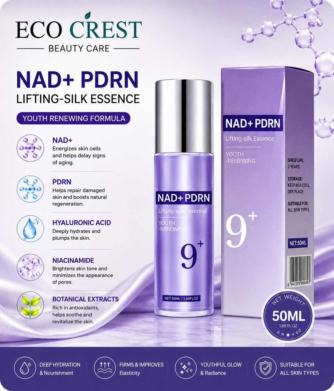 ECO CREST - NAD+ PDRN Lifting Essence Set
