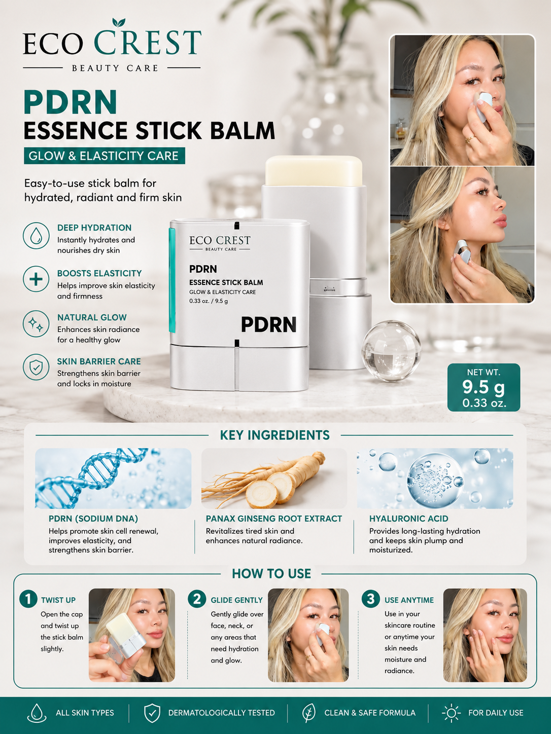 ECO CREST - PDRN Peptide Lifting Serum Set