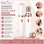 ECO CREST - Rechargeable Women's Facial Hair Remover