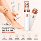 ECO CREST - Rechargeable Women's Facial Hair Remover