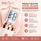 ECO CREST - Rechargeable Women's Facial Hair Remover