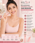 ECO CREST - Rechargeable Women's Facial Hair Remover