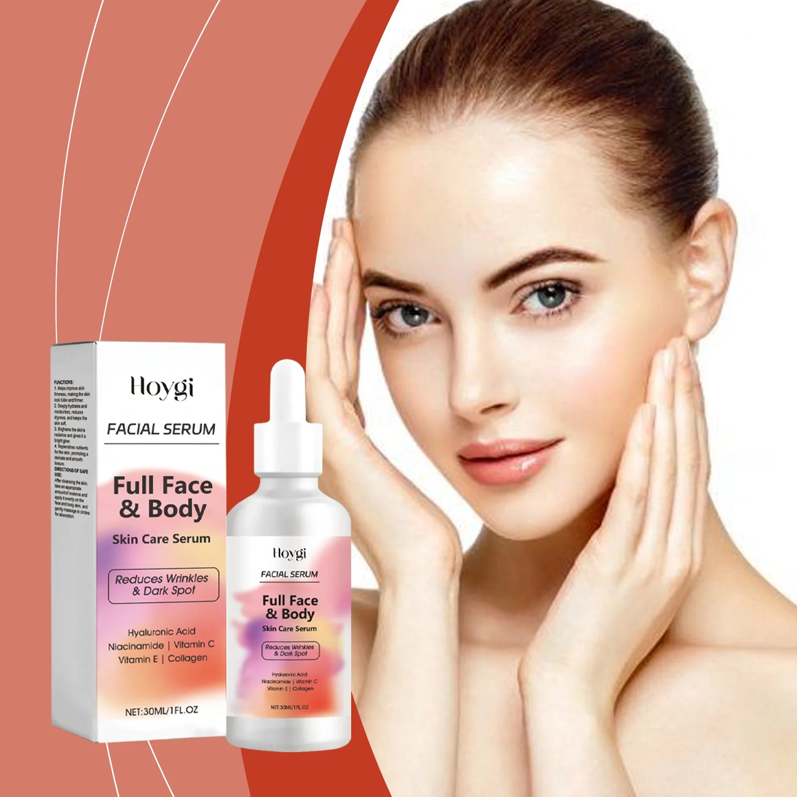 Vitamin Essence Solution Hydrating, Moisturizing, Shrinking Pores, Nourishing Skin, Anti Wrinkle And Firming Essence Solution