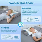 ECO CREST -Butterfly Contour Memory Foam Neck Pillow