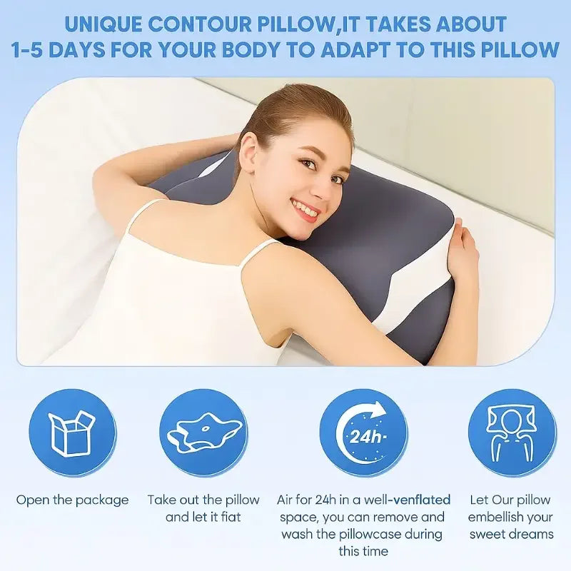 ECO CREST- Butterfly Memory Foam Neck Support Pillow