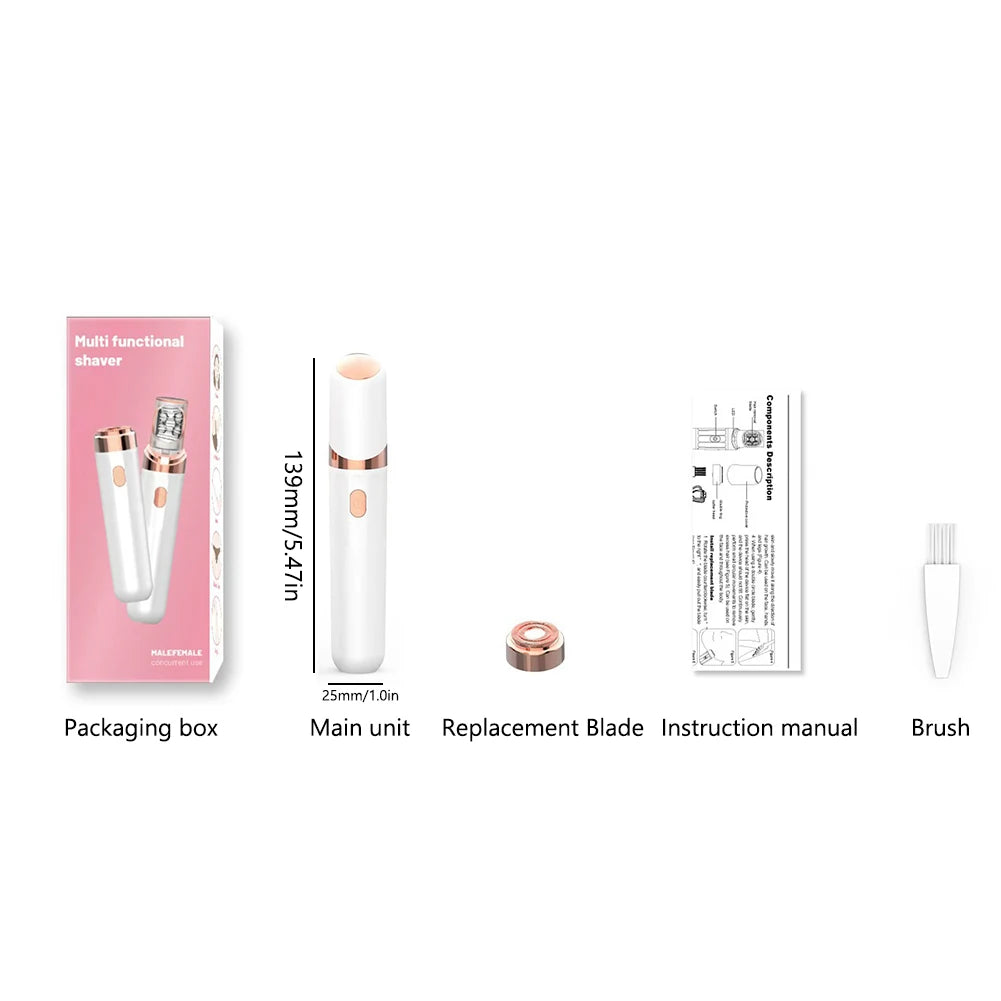 ECO CREST - Rechargeable Women's Facial Hair Remover
