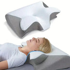 ECO CREST -Butterfly Contour Memory Foam Neck Pillow