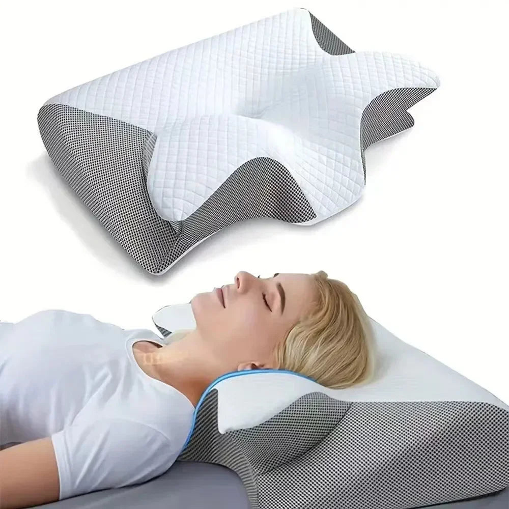 ECO CREST -Butterfly Contour Memory Foam Neck Pillow