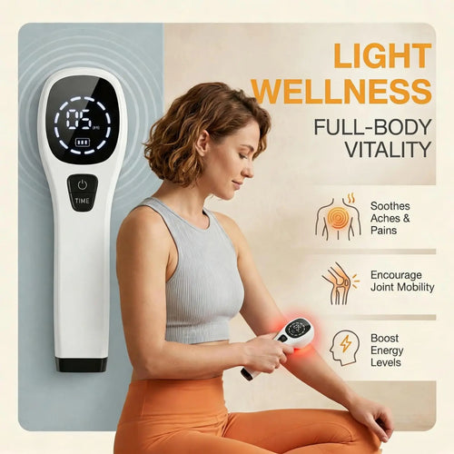 650nm+808nm Handheld Face Body Red Light Infrared Beauty Device Skin Rejuvenation Muscle Joint Body Fatigue Relief Health Care