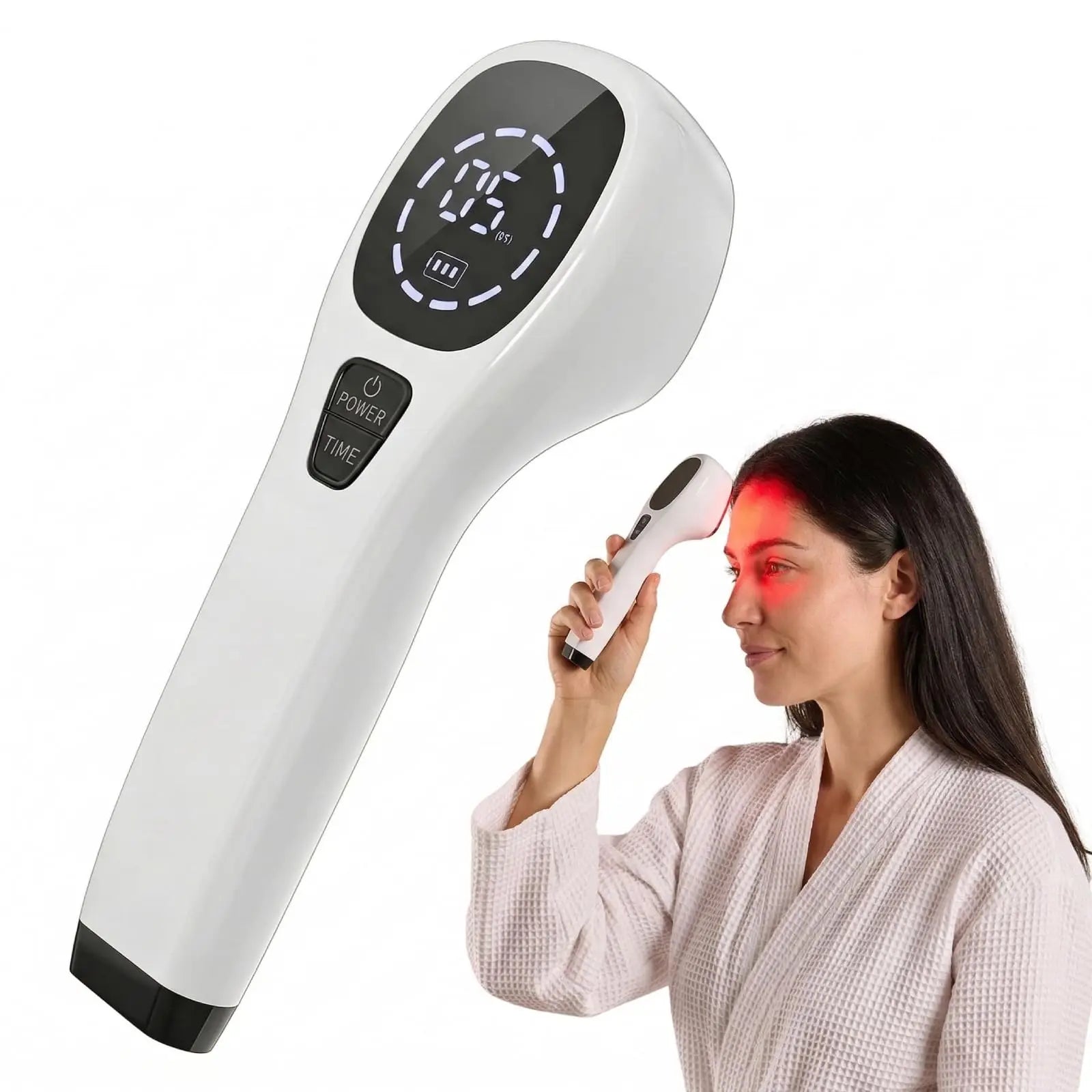 650nm+808nm Handheld Face Body Red Light Infrared Beauty Device Skin Rejuvenation Muscle Joint Body Fatigue Relief Health Care