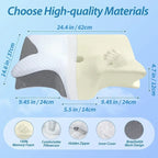 ECO CREST -Butterfly Contour Memory Foam Neck Pillow
