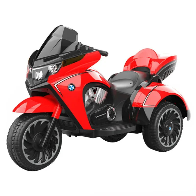 ECO CREST - 12V Electric Ride-On Motorcycle Tricycle for Kids Ages 3-12