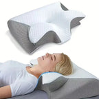 ECO CREST -Butterfly Contour Memory Foam Neck Pillow