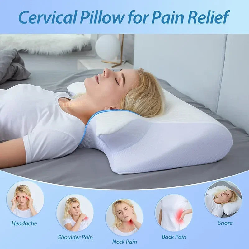 ECO CREST -Butterfly Contour Memory Foam Neck Pillow