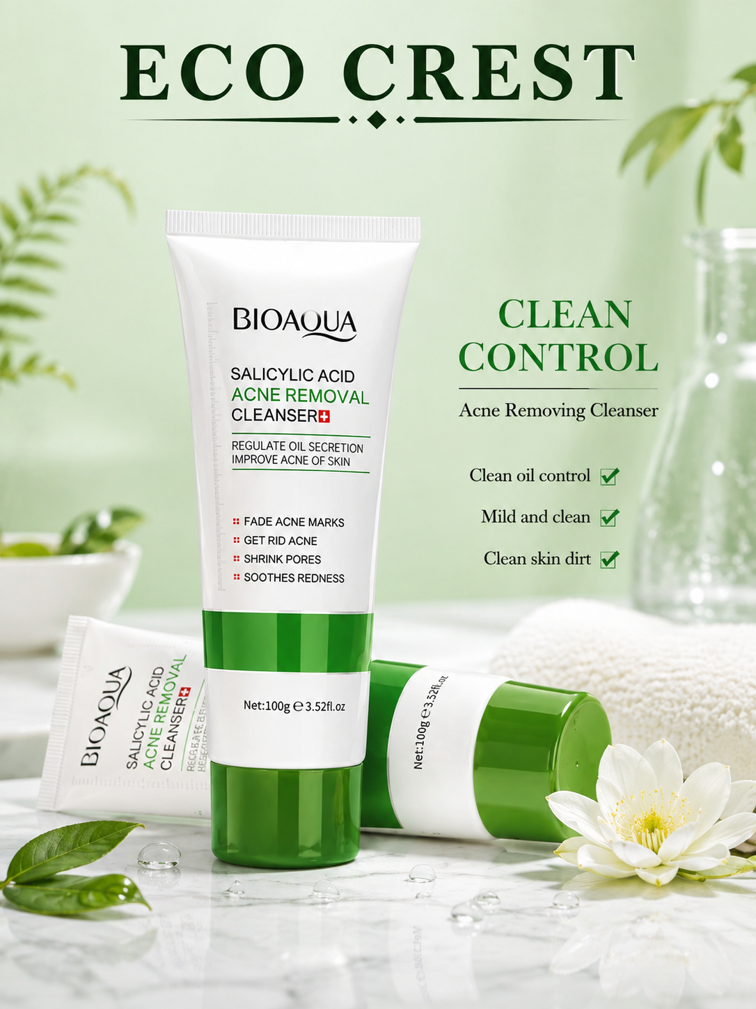 ECO CREST - Salicylic Acne Control Facial Cleanser