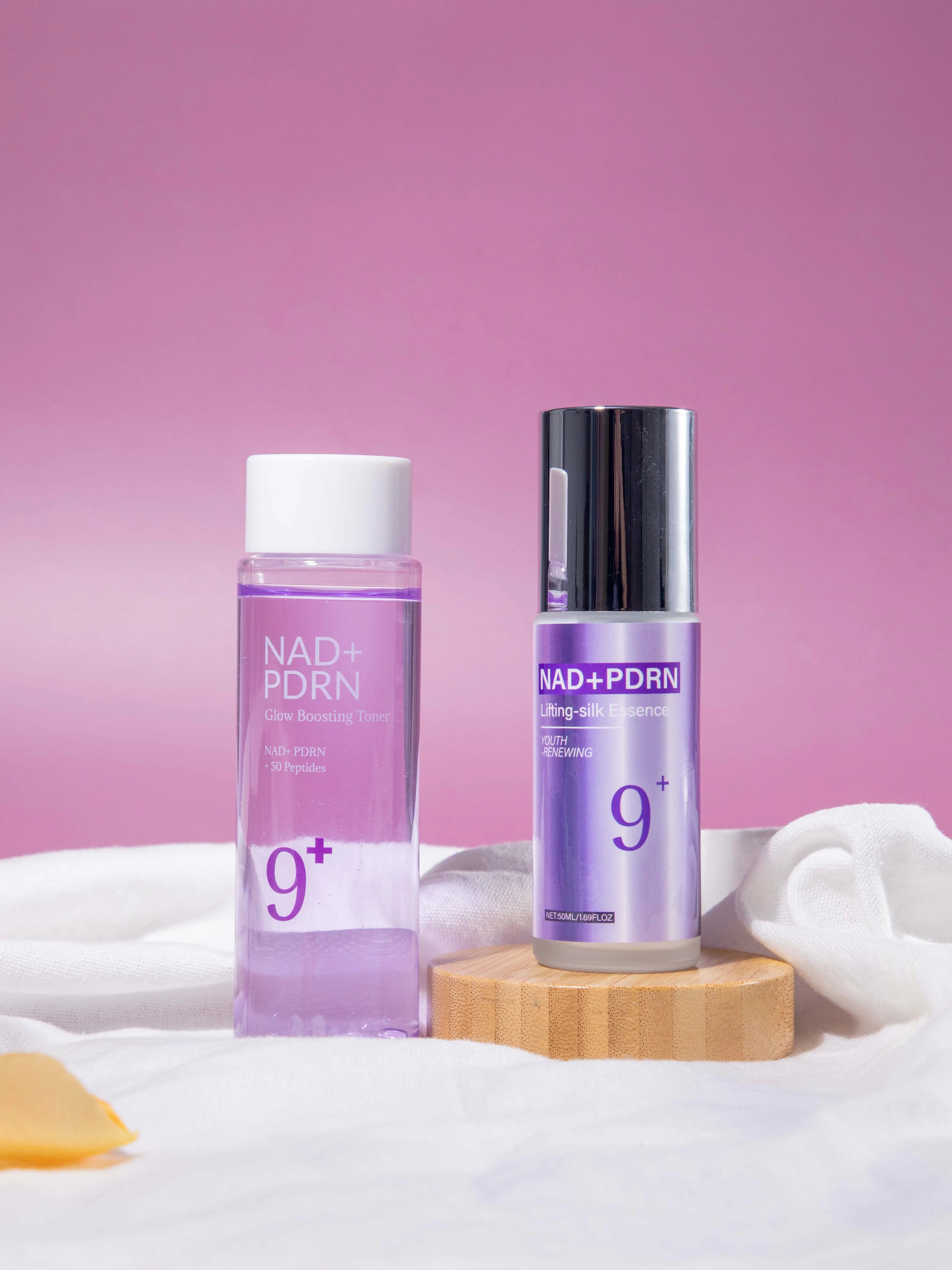 9+ NAD+ PDRN Lifting-sil Essence for Women Firming, Fade Fine Lines NAD+ Serum& Toner for Brightening Skin 50ML