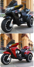 ECO CREST - 12V Electric Ride-On Motorcycle Tricycle for Kids Ages 3-12