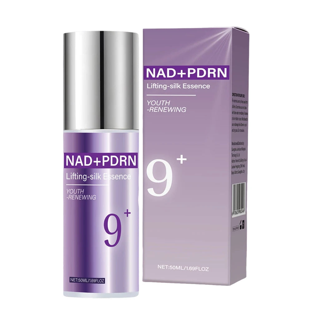 9+ NAD+ PDRN Lifting-sil Essence for Women Firming, Fade Fine Lines NAD+ Serum& Toner for Brightening Skin 50ML