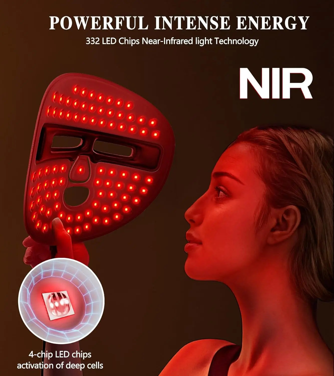 ECO CREST - L6 Red Light & Infrared Therapy Mask