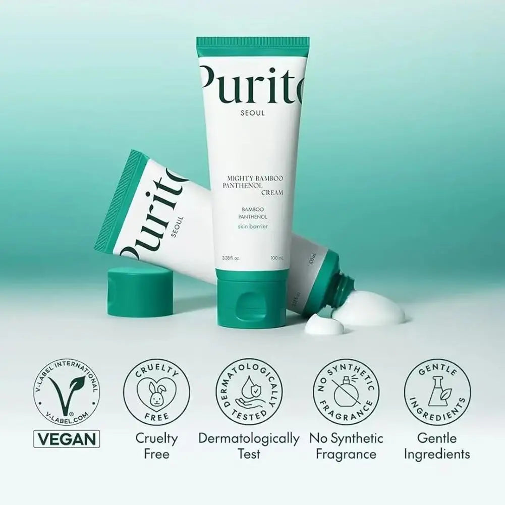 Purito Cream Bamboo Extract Panthenol Intensive Moisturizing Repairing Revitalizing Soothing For All Skin Type Skin Care