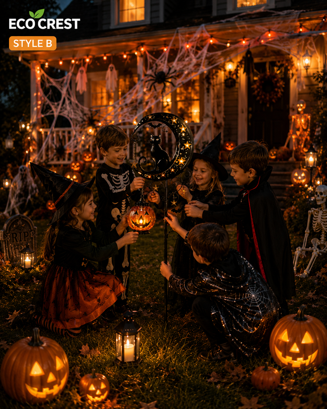 ECO CREST - Solar Halloween Garden Stake Light