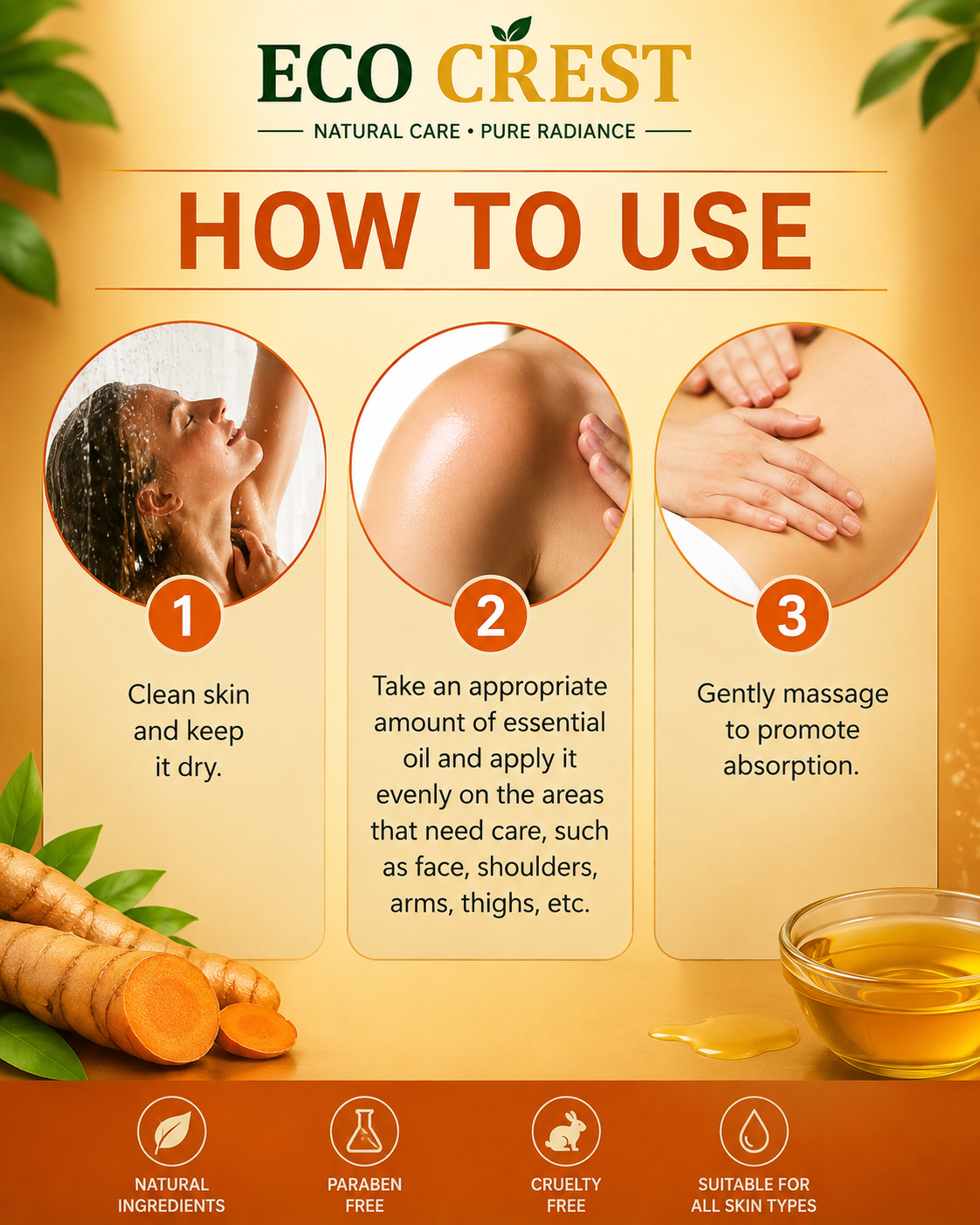 ECO CREST - Turmeric Body Oil