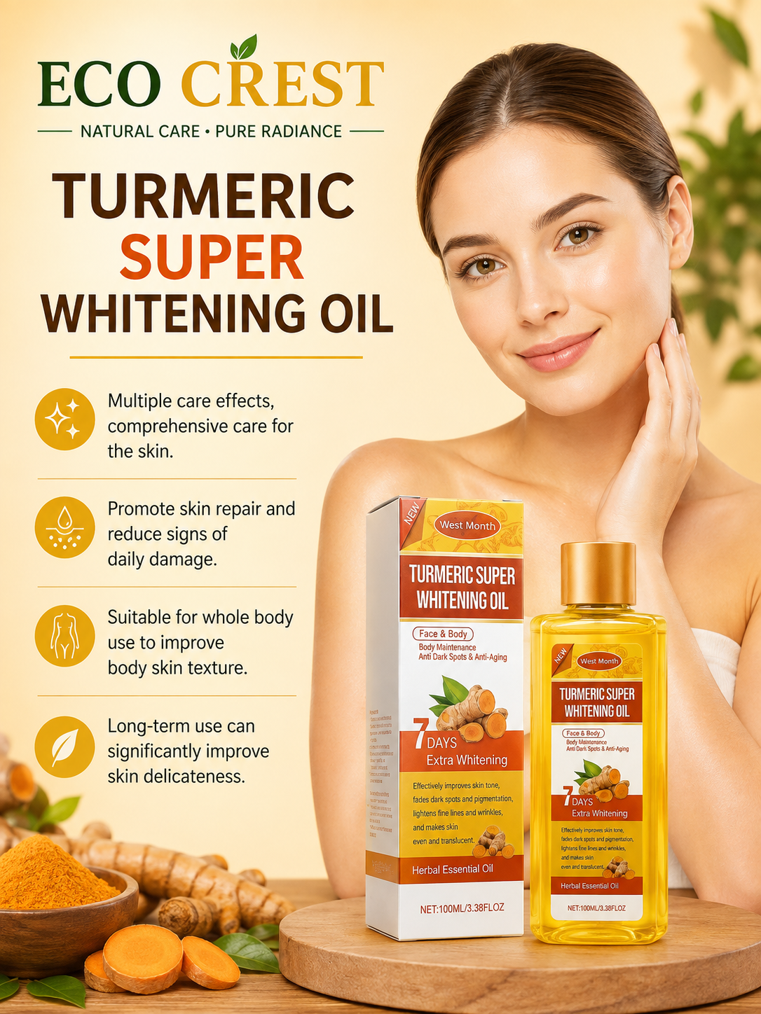ECO CREST - Turmeric Body Oil