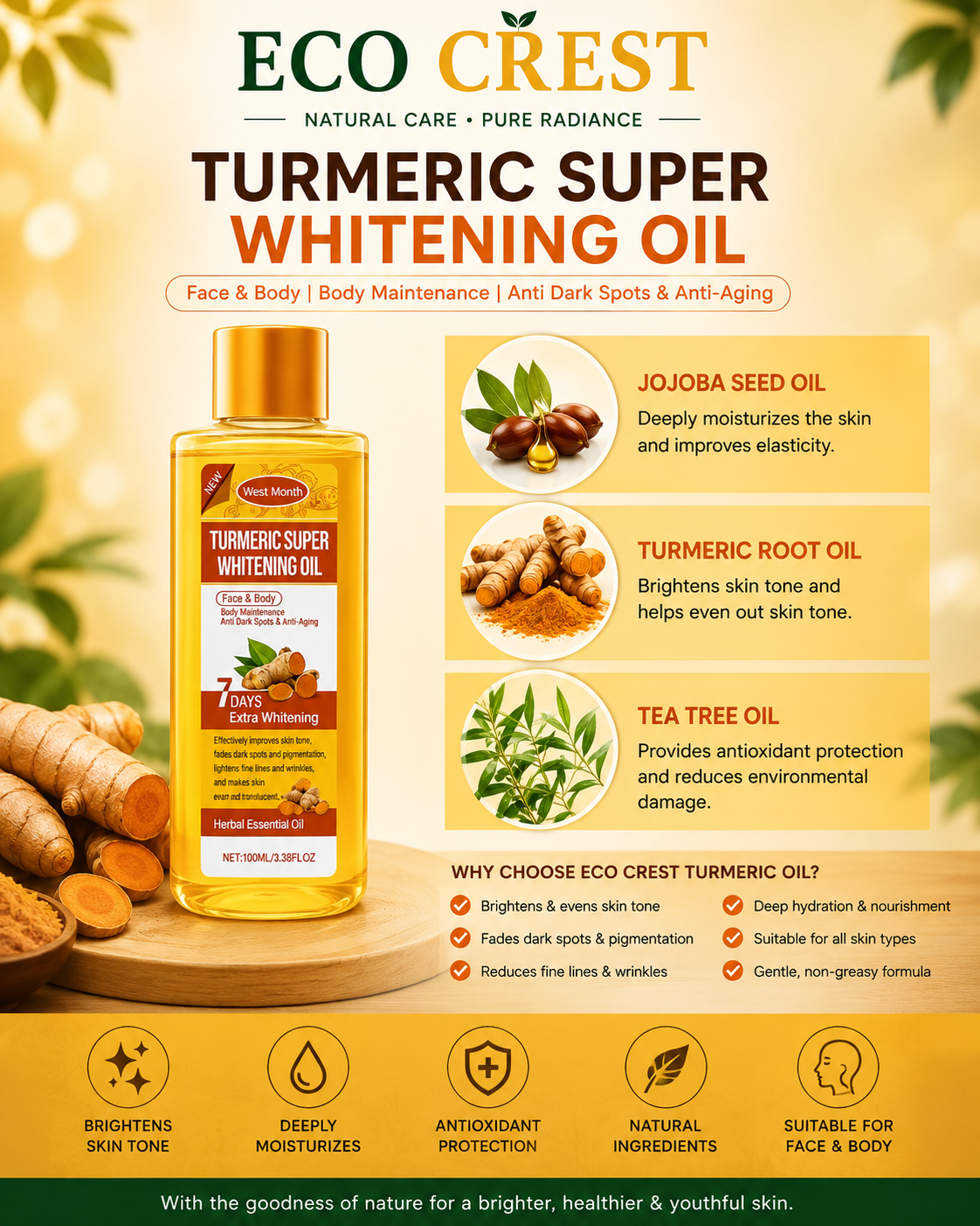 ECO CREST - Turmeric Body Oil
