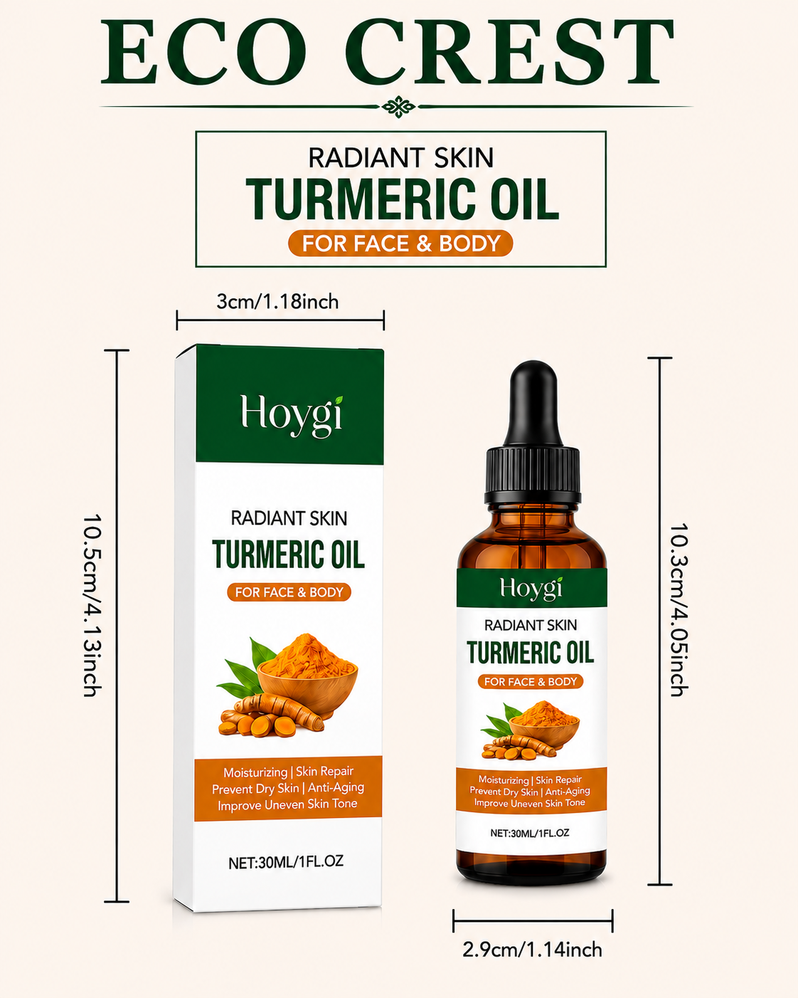 ECO CREST  - Turmeric Glow Face Serum
