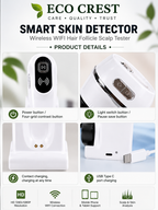 ECO CREST • Wireless Skin & Scalp Analyzer