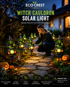 ECO CREST - Witch Cauldron Solar Light
