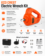 ECO CREST - 12V Electric Car Jack & Tire Changing Tool Kit