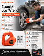 ECO CREST - 12V Electric Car Jack & Tire Changing Tool Kit