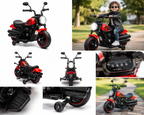 ECO CREST - Kids Electric Ride-On Motorcycle with Training Wheels