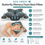 ECO CREST- Butterfly Memory Foam Neck Support Pillow