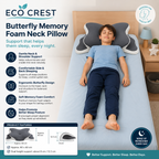 ECO CREST- Butterfly Memory Foam Neck Support Pillow