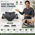 ECO CREST- Butterfly Memory Foam Neck Support Pillow