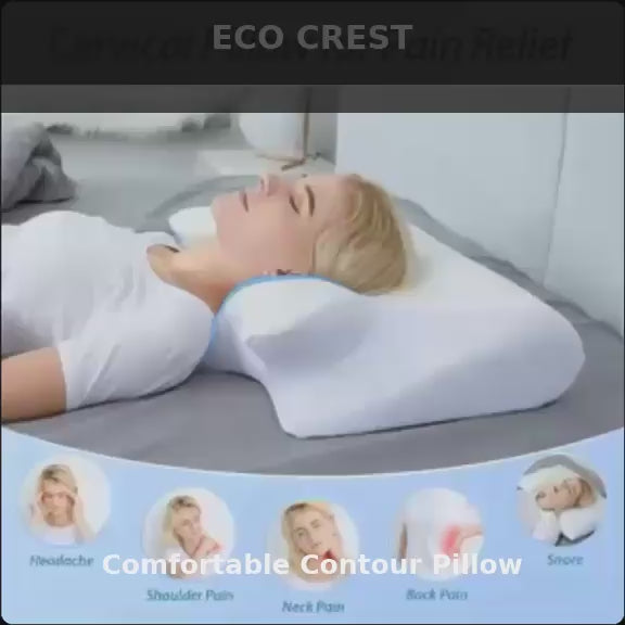 ECO CREST -Butterfly Contour Memory Foam Neck Pillow