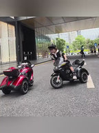 ECO CREST - 12V Electric Ride-On Motorcycle Tricycle for Kids Ages 3-12