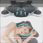 ECO CREST- Butterfly Memory Foam Neck Support Pillow